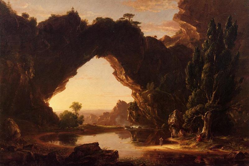 Thomas Cole An Evening Arcady Sweden oil painting art